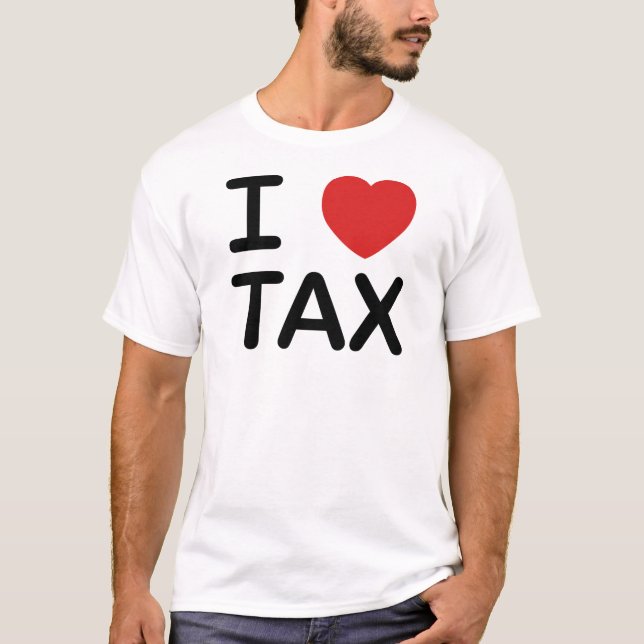 T-shirt J'aime l'impôt (Devant)