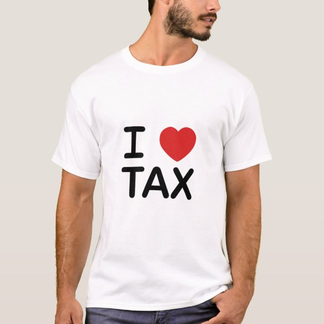 T-shirt J'aime l'impôt (Devant)