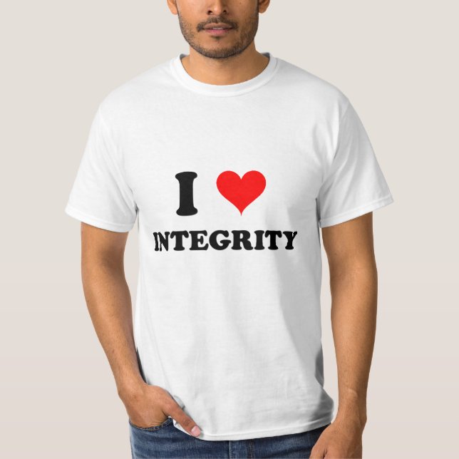 T-shirt J'aime l'intégrité (Devant)
