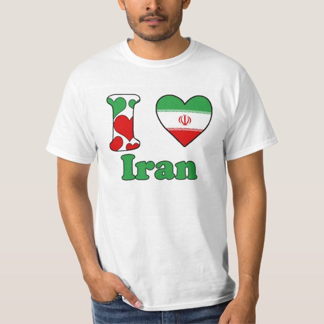 T-shirt J'aime l'Iran (Devant)