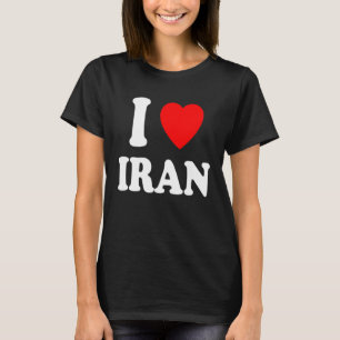 T-shirt J'aime l'Iran Patrimoine Nationalité Fierté Maison