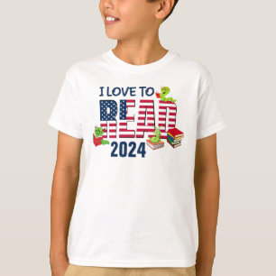 T-shirt J'AIME LIRE America Flag 2024