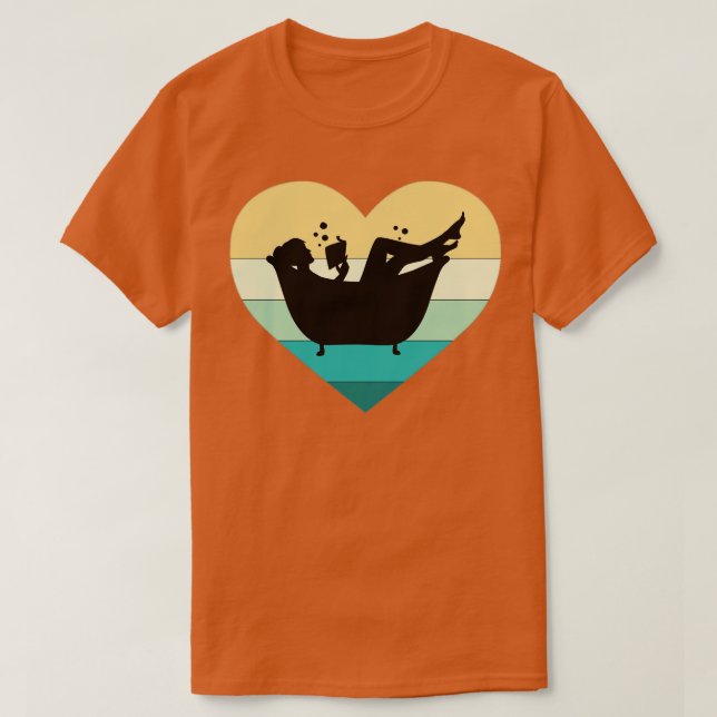 T-shirt J'Aime Lire Dans La Baignoire (Design devant)