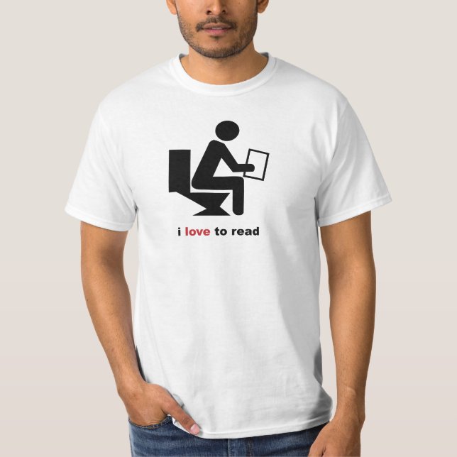T-shirt J'aime lire la chemise (Devant)