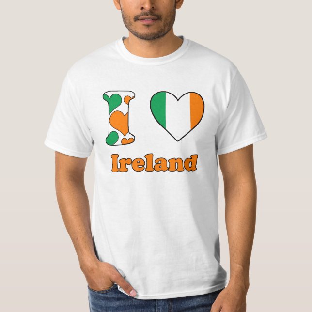 T-shirt J'aime l'Irlande (Devant)