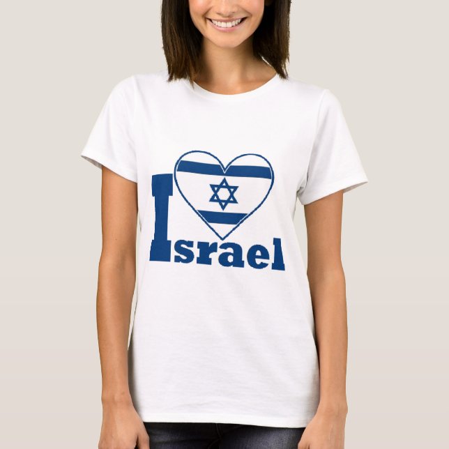 T-shirt J'aime l'Israël (Devant)