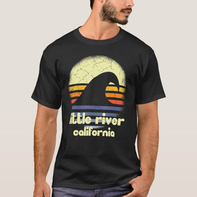 T-shirt J'aime Little River California Ocean Wave Ca (Devant)