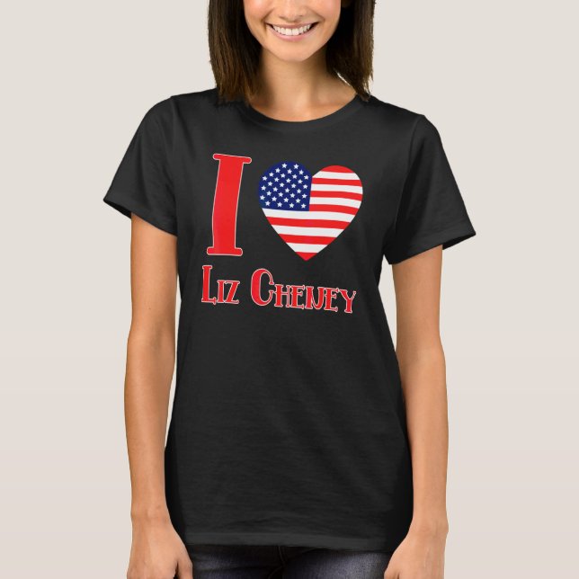 T-shirt J'aime Liz Cheney (Devant)