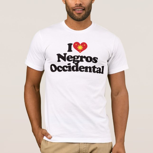 T-shirt J'aime l'Occidental de Negros (Devant)