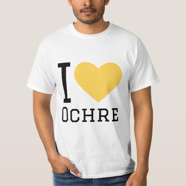 T-shirt J'aime l'ocre (Devant)