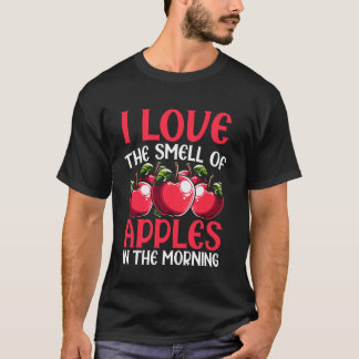 T-shirt J'aime l'odeur des pommes dans la pomme matinale