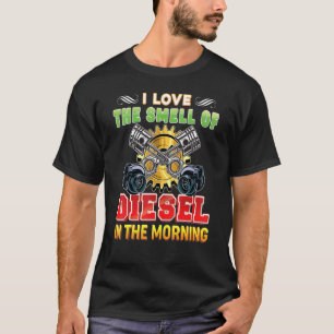 T-shirt J'Aime L'Odeur Du Diesel Dans La Mécanique Du Mati