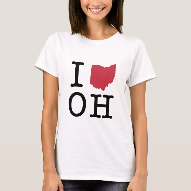 T-shirt J'aime l'Ohio (Devant)
