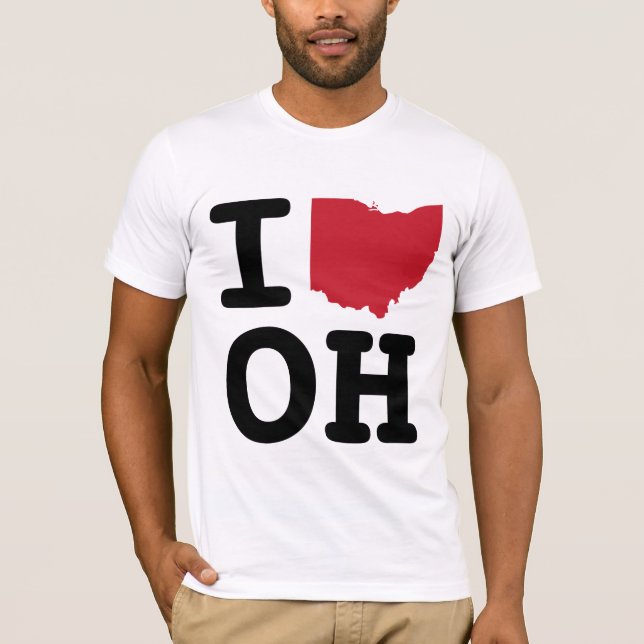 T-shirt J'aime l'Ohio (Devant)