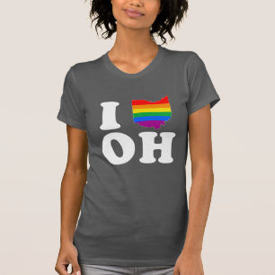 T-SHIRT J'AIME L'OHIO GAI - BLANC - .PNG
