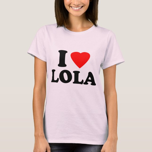 T-shirt J'aime Lola (Devant)