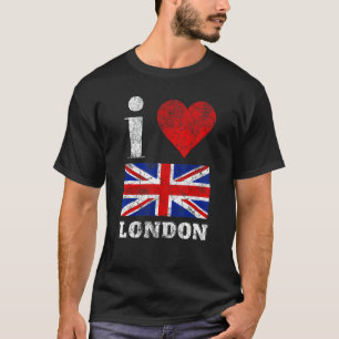 T-shirt J'aime Londres Angleterre britannique Royaume-Uni