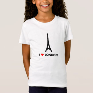 T-Shirt J'aime Londres - chemise de Tour Eiffel