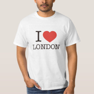 T-shirt J'aime Londres - dessus