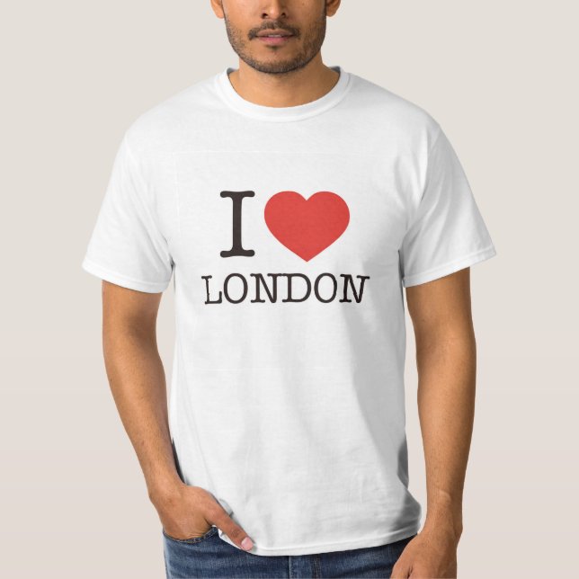 T-shirt J'aime Londres - dessus (Devant)