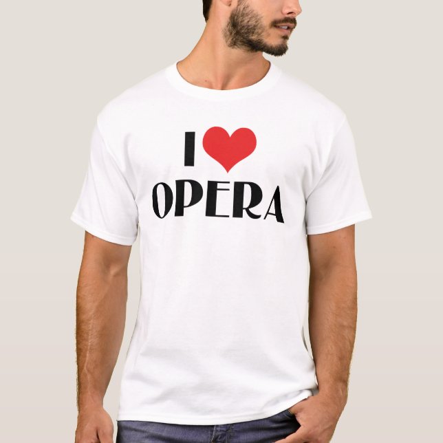 T-shirt J'aime l'opéra (Devant)