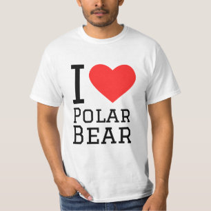 T-shirt J'aime l'ours polaire