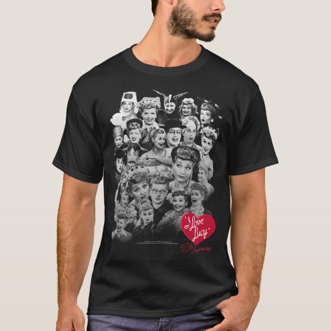T-shirt J'Aime Lucy 60 Ans De Plaisir (Devant)