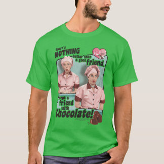 T-shirt J'aime Lucy Amis et Chocolat rétro