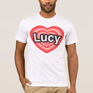 T-shirt J'aime Lucy. Je t'aime Lucy. Cœur
