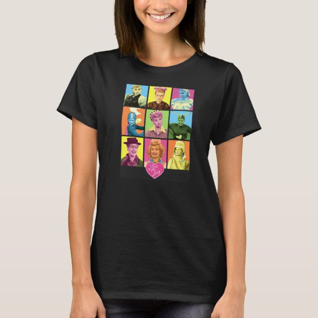 T-shirt J'Aime Lucy Tant De Visages (Devant)