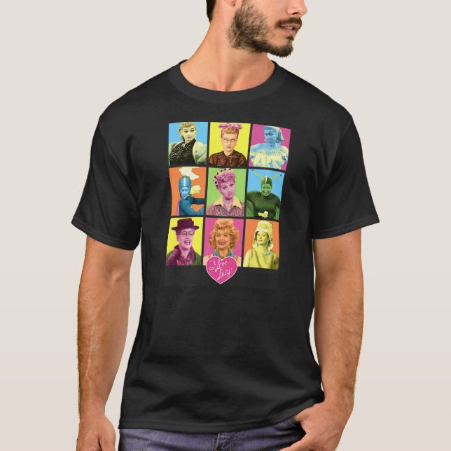 T-shirt J'Aime Lucy Tant De Visages (Devant)