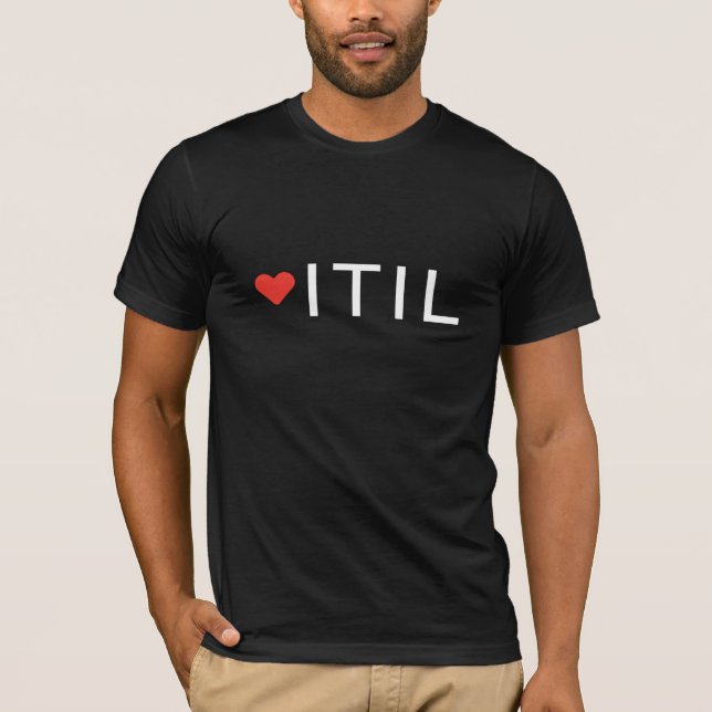 T-shirt J'aime LUI et ITIL (Devant)