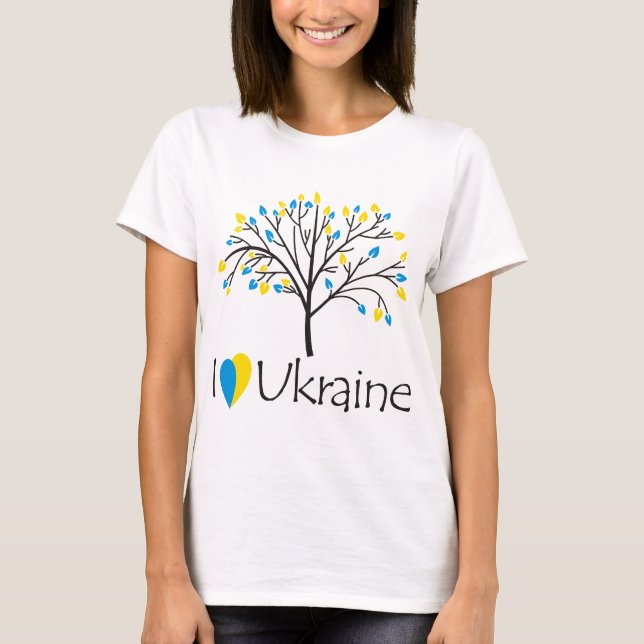 T-shirt J'aime l'Ukraine (Devant)
