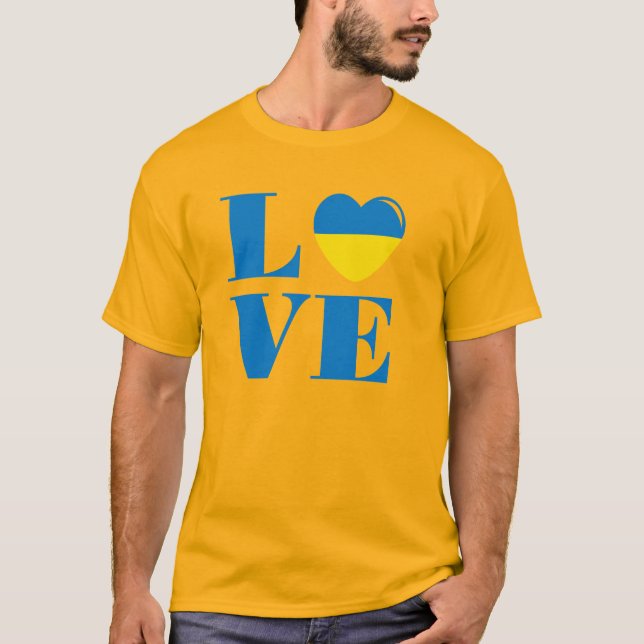 T-shirt J'aime l'Ukraine (Devant)