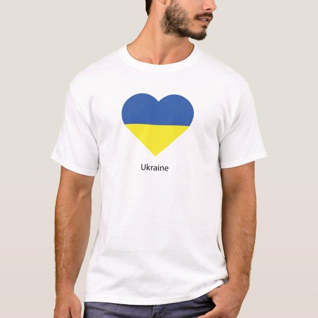 T-shirt J'aime l'Ukraine (Devant)