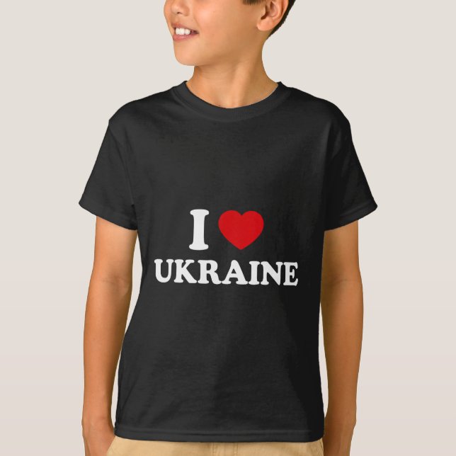 T-shirt J'aime l'Ukraine 2  (Devant)