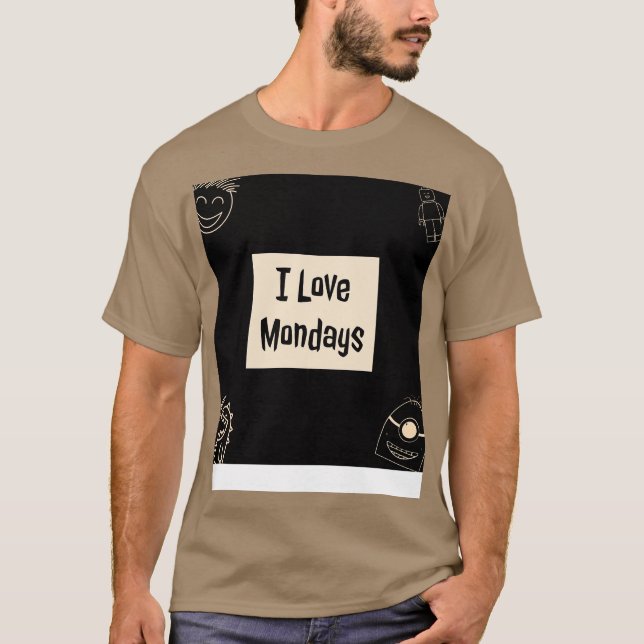 T-shirt J'aime lundi (Devant)