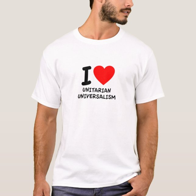 T-shirt J'aime l'unitario-universalisme (Devant)