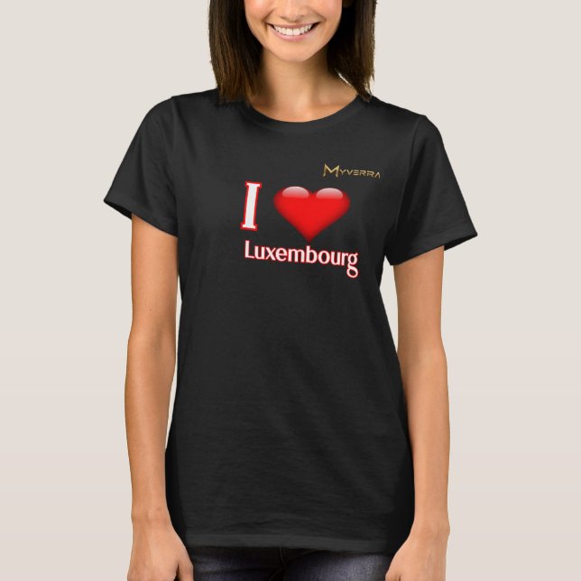 T-shirt J'aime Luxembourg (Devant)