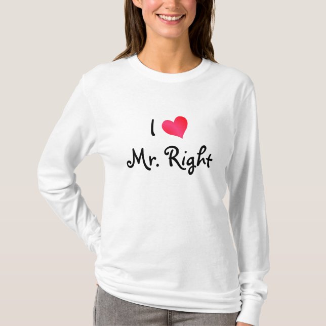 T-shirt J'Aime M. Right (Devant)