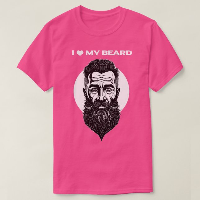 T-shirt J'aime ma barbe (Design devant)