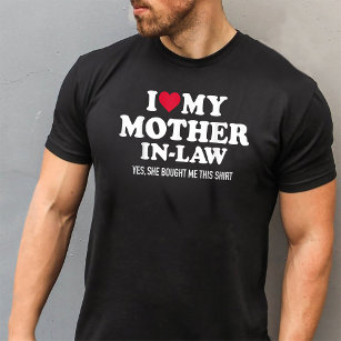 T-shirt J'aime ma belle-mère pour gendre