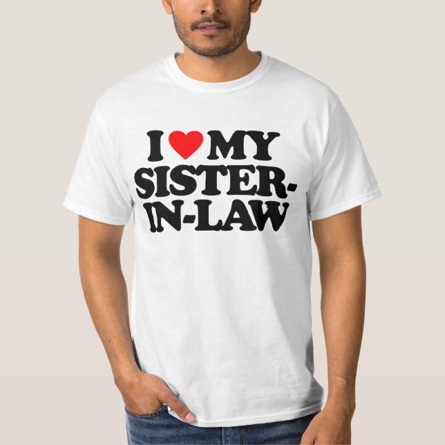 T-SHIRT J'AIME MA BELLE-SOEUR (Devant)