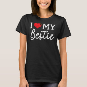 T-shirt J'Aime Ma Bestie Meilleur Ami Pour Toujours Amitié
