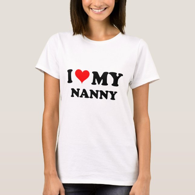 T-shirt J'aime ma bonne d'enfants (Devant)