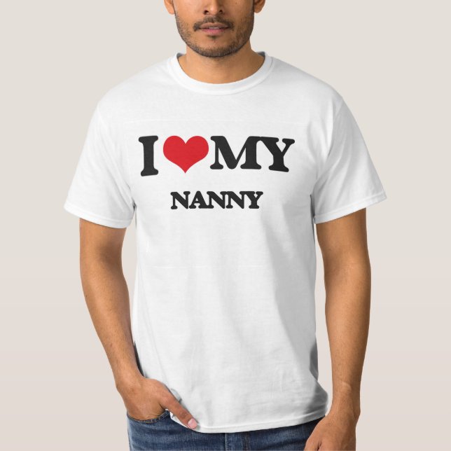 T-shirt J'aime ma bonne d'enfants (Devant)