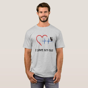 T-shirt J'aime ma chemise de chat