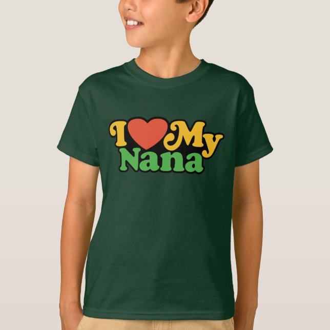 T-shirt J'aime ma chemise de Nana (Devant)