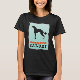 T-shirt J'aime ma chemise de Saluki