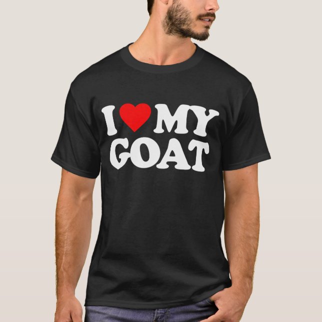 T-SHIRT J'AIME MA CHÈVRE (Devant)